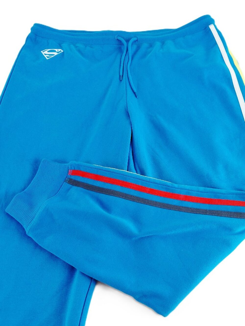 Superman Fleece Sweatpants Joggers Adult Unisex Size XXL Blue DC Comics